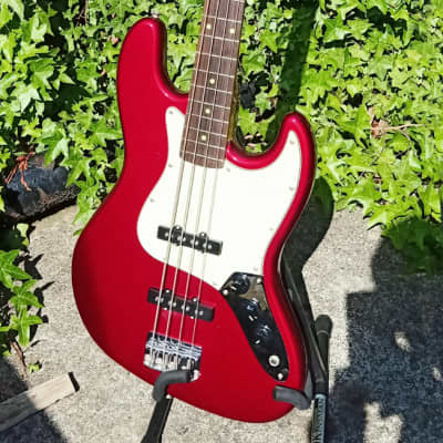 GrassRoots by ESP Jazz Bass G-JB-55R - Candy Apple Red Korea