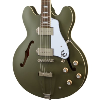 Epiphone Casino Worn Hollow Body Guitar - Worn Olive Drab for sale