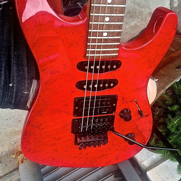 Fender STRAT 1990 Redstone Floyd Style 1990 HM Stratocaster Reverb