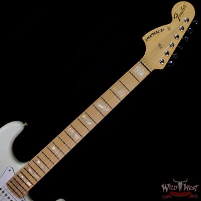 Fender Custom Shop 1969 Stratocaster Maple Board Block Inlay Reverse Headstock Hand-Wound Pickups NOS Olympic White (Blemish) image 4