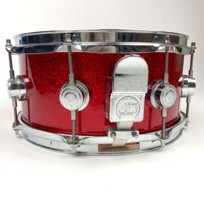 DW Workshop Series Snare Drum 2002 Red Sparkle 5.5"x12" image 3