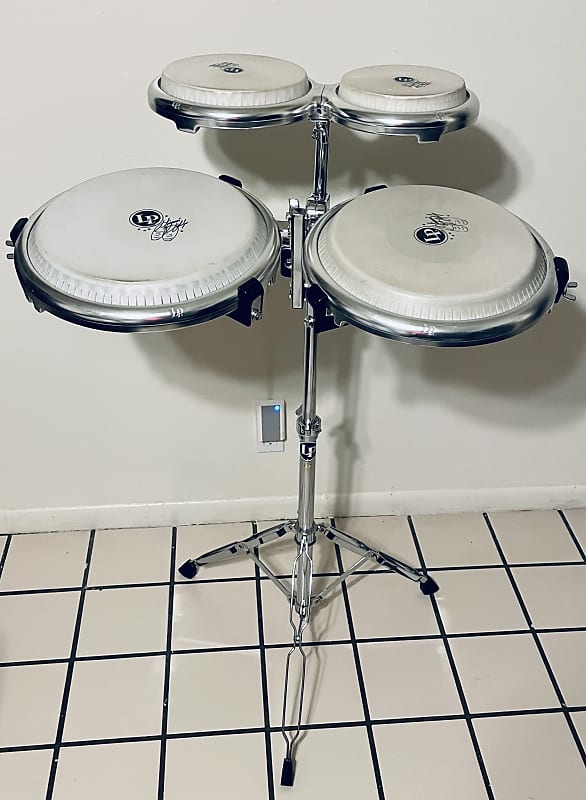 LP Giovanni Hidalgo Compact Conga and Bongo Set w/ Stand | Reverb