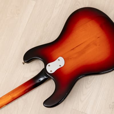 1991 Mosrite Ventures Model USA-Made "Built in Soul" Sunburst w/ Vibramute & Case, Semie Moseley image 15