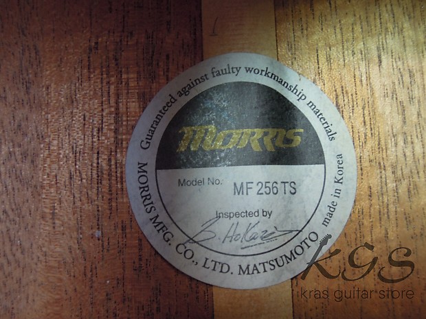 Morris MF-256TS Tobacco Sunburst | Reverb