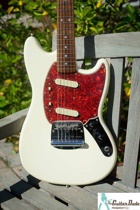 Fender Mustang '65 Vintage Reissue Olympic White Nitro Lacquer MG65 VSP  Crafted in Japan CIJ MIJ