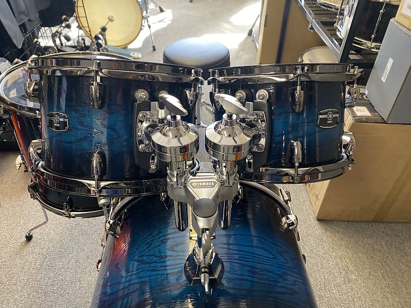 Yamaha Live Custom Hybrid Oak UZU Ice Sunburst 4pc Drum Set | Reverb