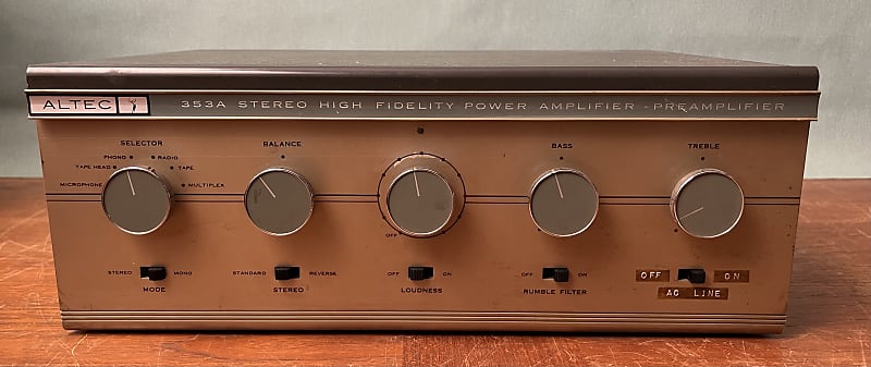 Altec 353a 1960’s High Fidelity Amplifier, Receiver | Reverb