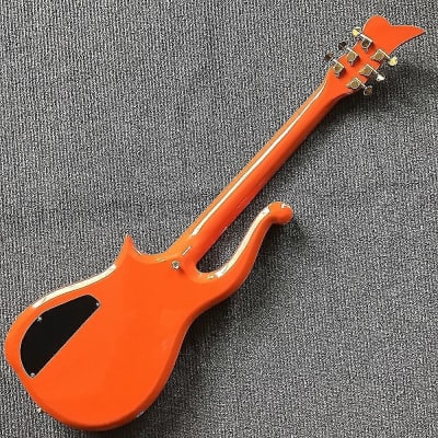 Orange Custom Prince Cloud Guitar, Solid Body, Maple Neck and Rosewood Fingerboard image 4
