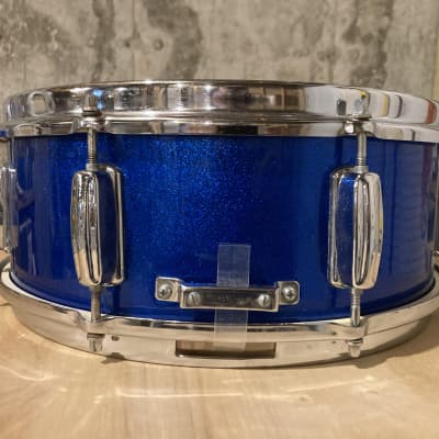 Unknown MIJ Snare Drum 60’s - Blue Sparkle image 4