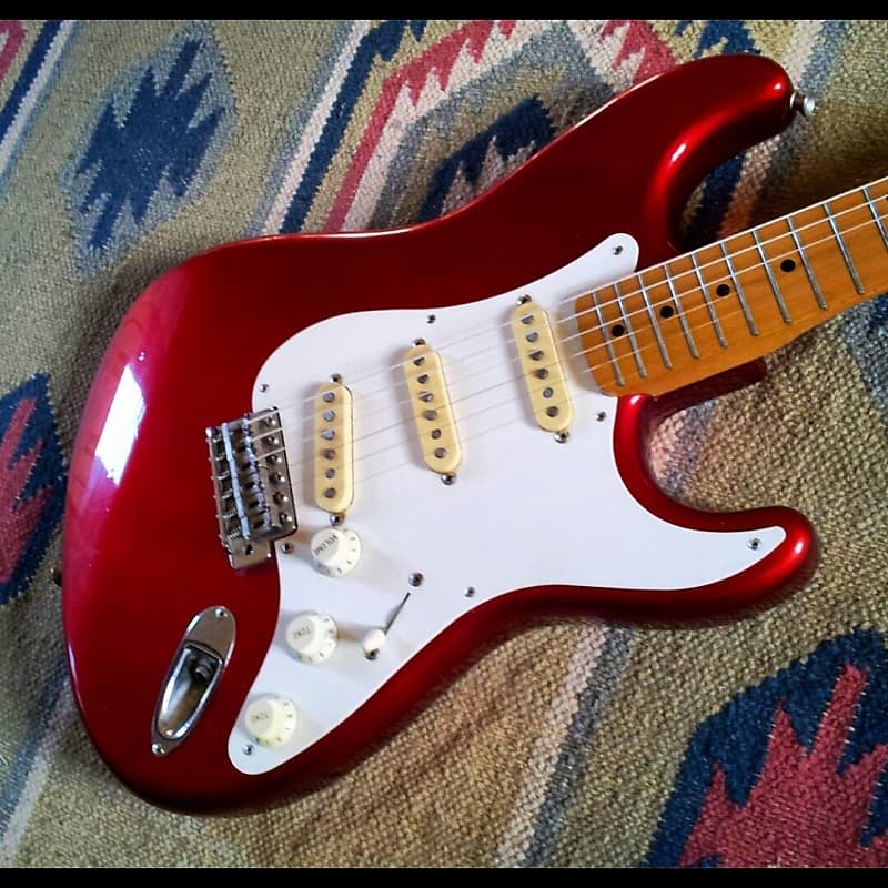 Fender Stratocaster ST-57 E-serial 1987 - Candy Apple Red Made in Japan MIJ  Reissue