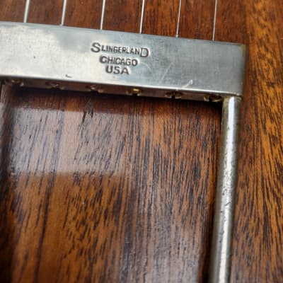 Slingerland May-Bell guitar 1930's - Natural Mahogany image 15