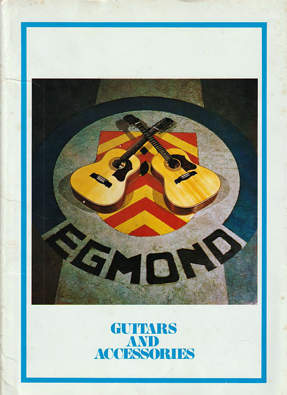 Dutch Egmond Guitars & accesoires sales catalog 1972 Retail Reverb