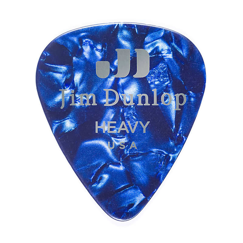 Dunlop 483P10HV Celluloid Standard Classics Heavy Guitar Picks (12-Pack) image 1