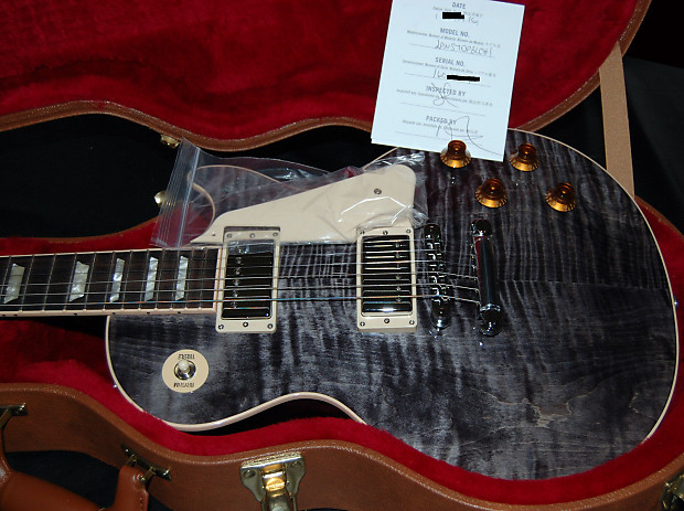 Gibson 2016 Les Paul Standard T LP Premium Trans Black Killer TOP Monster  AAAA Flame 9lbs OHSC