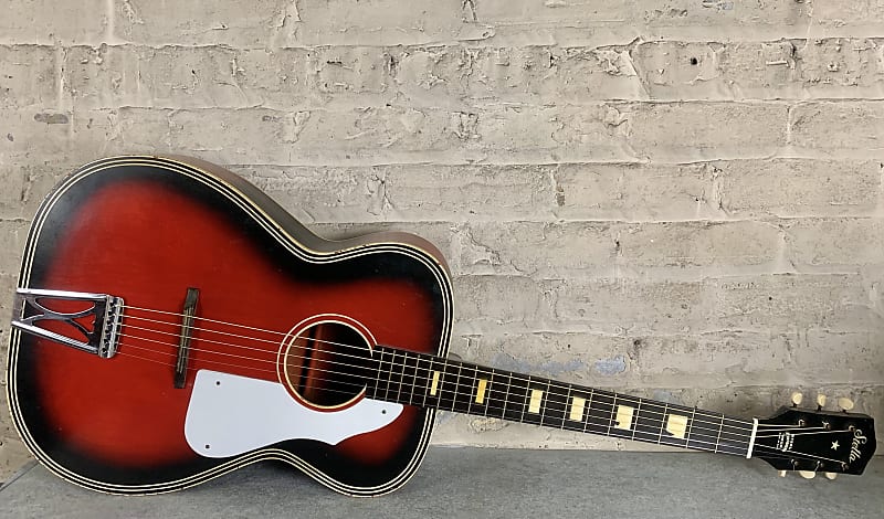 ギター Vritues stella Vintage 1960s Stella Flat Top S-61-HB Guitar With 