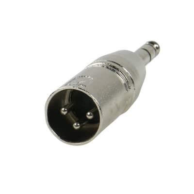 SuperFlex GOLD SFA-XMT XLR Male to 1/4" TRS Male Adapter image 1