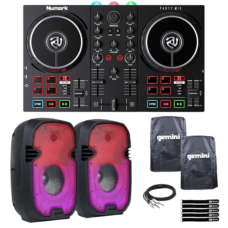 Numark Partymix II Beginner Starter DJ Controller Mixer w LED 8