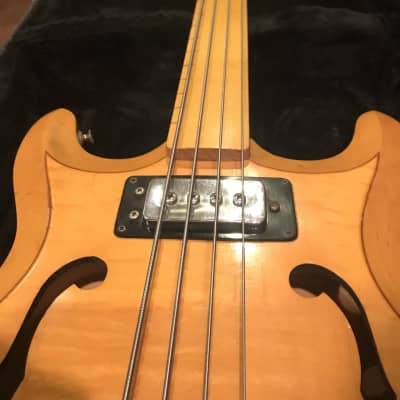 Hohner  XK 251 Fretless Bass 1970-71 Natural image 4