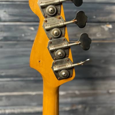 Used Greco JB 800 Japanese made 4 String Electric Bass with Gig Bag- Sunburst image 6