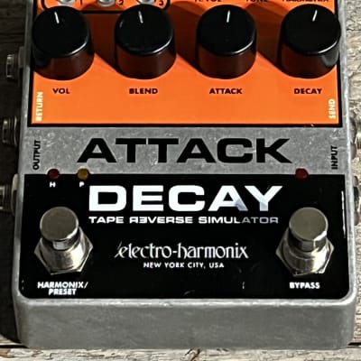 Electro Harmonix Attack Decay Tape Reverse Simulator Pedal — Truetone Music