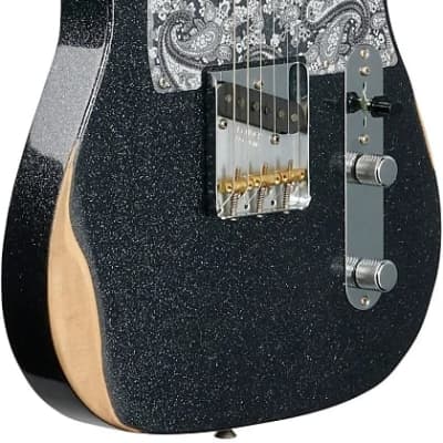 Fender Brad Paisley Road Worn Esquire Black Sparkle image 4