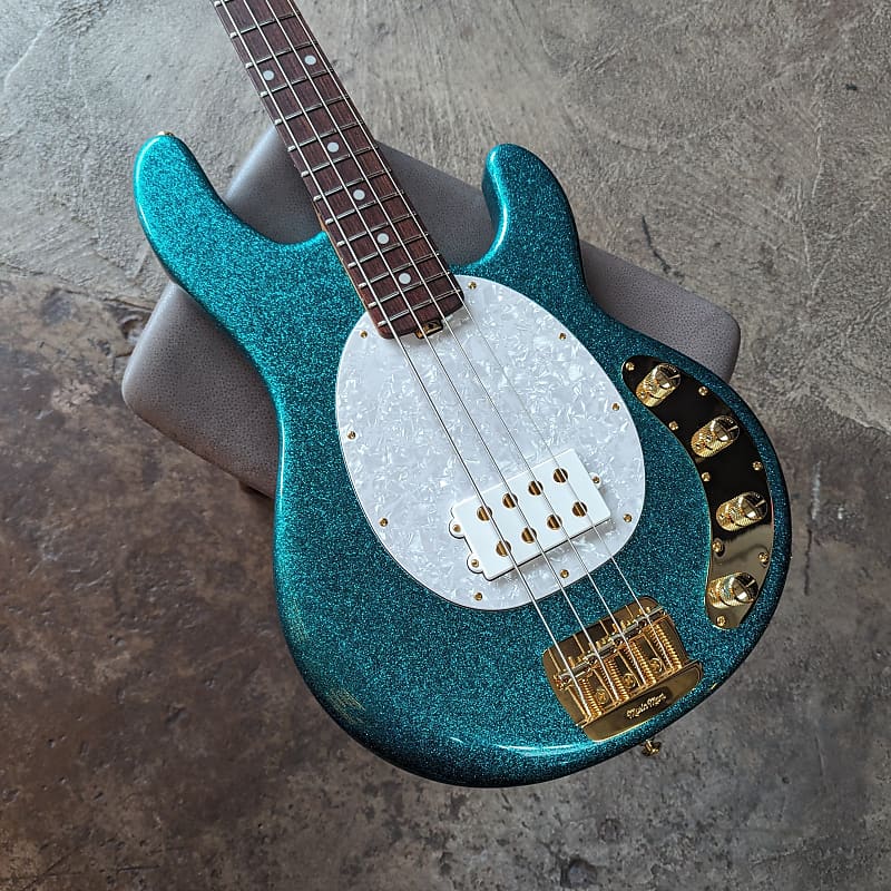 Ernie Ball Music Man StingRay 4H Ocean Sparkle | Reverb