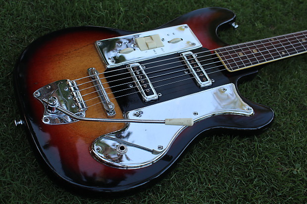 RARE Vintage 1964 Teisco Del Rey VN-2 Baritone Electric | Reverb