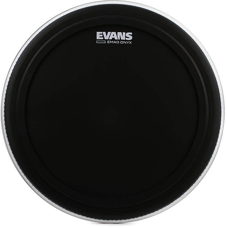 Evans EMAD Onyx Series Bass Drumhead - 18 inch (2-pack) Bundle image 1