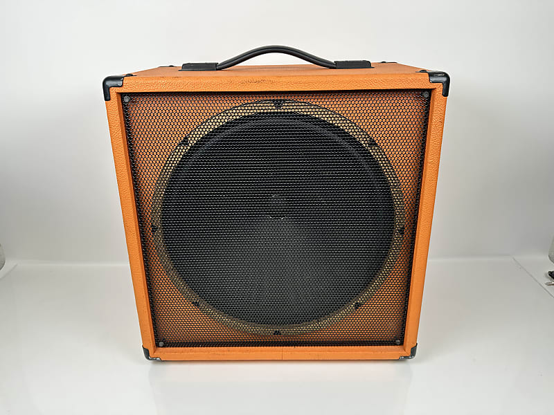 Orange Bass Box Speaker Cabinet 1x15 w/ American Vintage G15C Ceramic  			