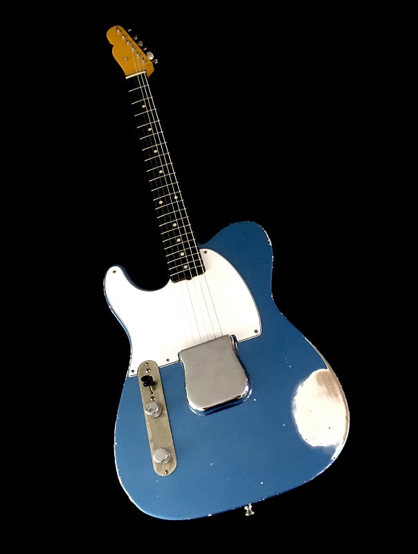 LEFTY! MJT Lake Placid Blue Nitro Lacquer ES59 Custom Relic Guitar Classic Solid Body 7.1 lb image 1