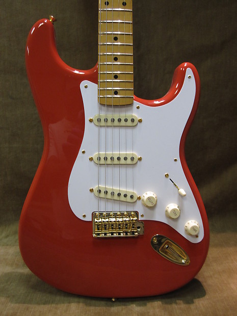 Fender Player Stratocaster Roasted Maple Fingerboard With Fat '50s Pickups  Limited-Edition Electric Guitar Fiesta Red