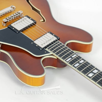 Eastman T486-GB Goldburst Deluxe 16" Thinline Hollowbody With Hard Case #02535 @ LA Guitar Sales. image 5