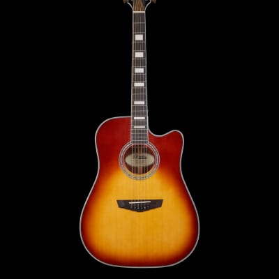 D'Angelico Premier Bowery Iced Tea Burst Acoustic Guitar for sale