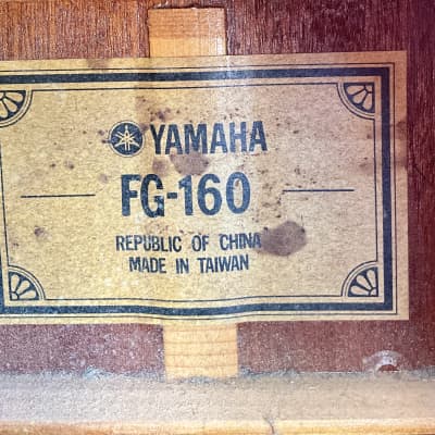 Yamaha FG-160 - Natural Acoustic Guitar image 3