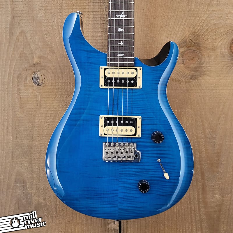 PRS SE Custom 22 Aqua Electric Guitar w/ Gig Bag Used