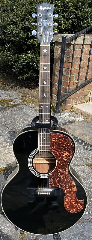 1991 Epiphone SQ-180 Limited Edition Everly Brothers Don Jumbo Acoustic  Black