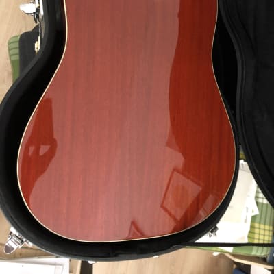 Epiphone Hummingbird Pro Acoustic Guitar Faded Cherry Sunburst  with Fishman Rare Earth Goose Neck Mic and HSC image 18