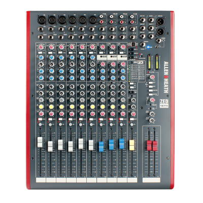 Allen & Heath AH-ZED12FX 6 Mic Line + 3 Stereo, 4 aux sends, 3 band swept mid EQ., 24 bit effects with 16 presets, 2 x 2 USB I/O, 100mm Faders image 12