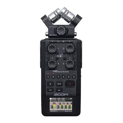 Zoom H6 6-Track Handy Recorder (Black, 2020 Model)