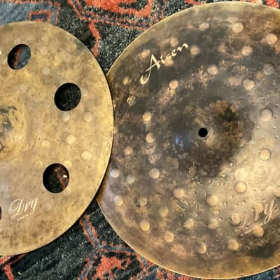 (MINT) Aisen 15” Dry Hi-Hat Cymbals W/ Ozone Top image 2