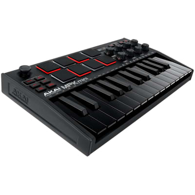 Akai MPK Mini MK3 25-Key USB Keyboard & Pad Controller Black, Software & Earbuds image 3