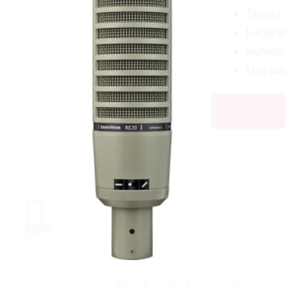 Electro-Voice RE20 Cardioid Dynamic Microphone 1968 - Present - Gray