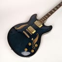 Ibanez AS93-BLS Artcore Series Semi-Hollow Electric Guitar 2010s Blue Sunburst W padded bag