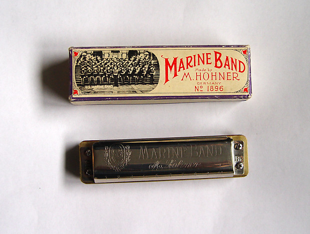 Vintage Hohner Marine Band Harmonica Key Bb Customized
