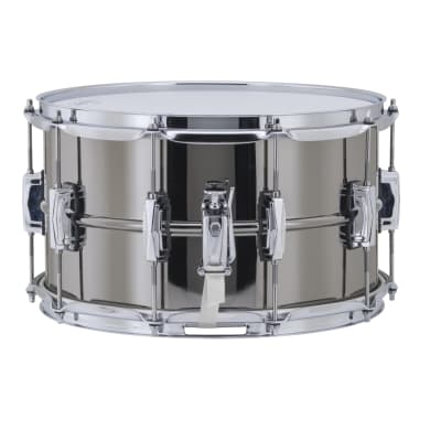Ludwig *Pre-Order* 8x14" Black Beauty Smooth Single Sheet Brass Shell Imperial Lugs Snare Drum LB408 | Special Order | Authorized Dealer image 3