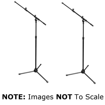 Sennheiser MD421-II-DUO-K Two (2) Cardioid Recording Microphones with Boom Stands and Cables image 2