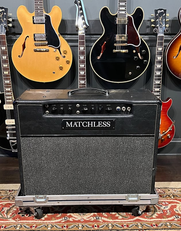 1995 Matchless DC30 2x12 Combo Black with Road Case. Sampson | Reverb