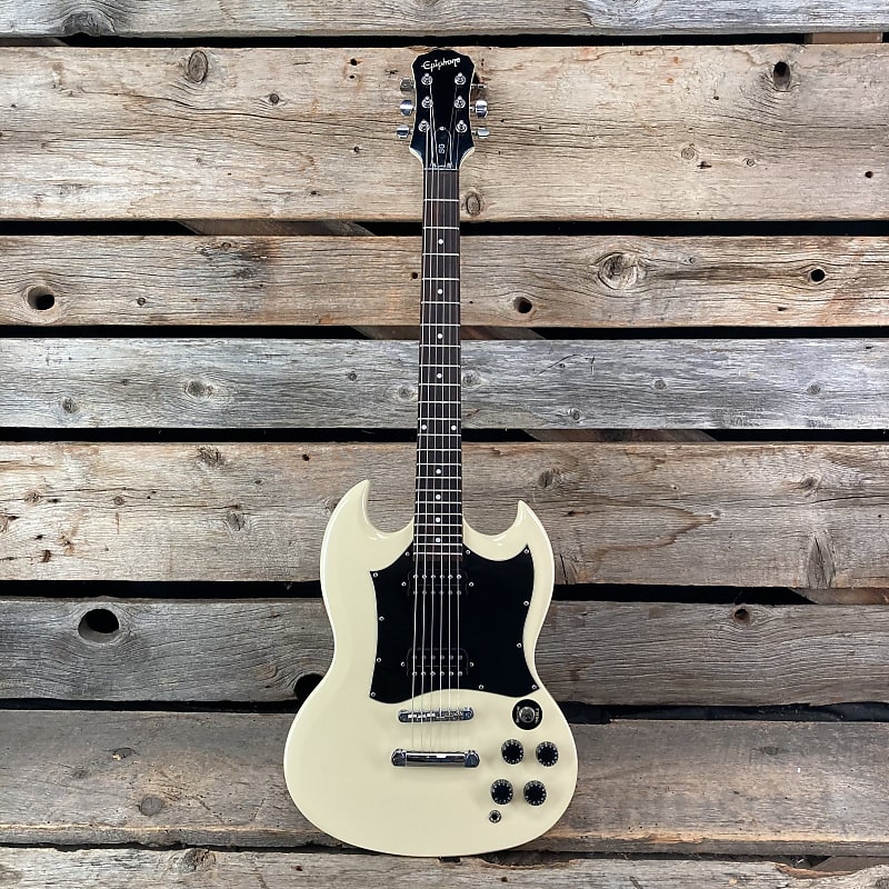 ギター Epiphone by Gibson G-310 Vintage White Epiphone SG G-310 w/Hardcase, Vintage White | Reverb