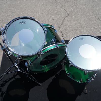 Ludwig USA Green Vistalite 50th Anniversary Pro Beat Outfit 3pc Shell Pack (Limited Edition - 2022) 13''/16''/24'' image 5