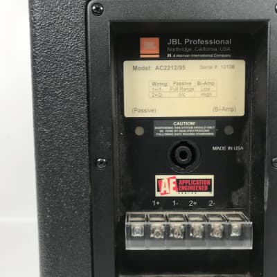JBL AC2212/95 Compact 2-Way Loudspeaker (Single) image 4